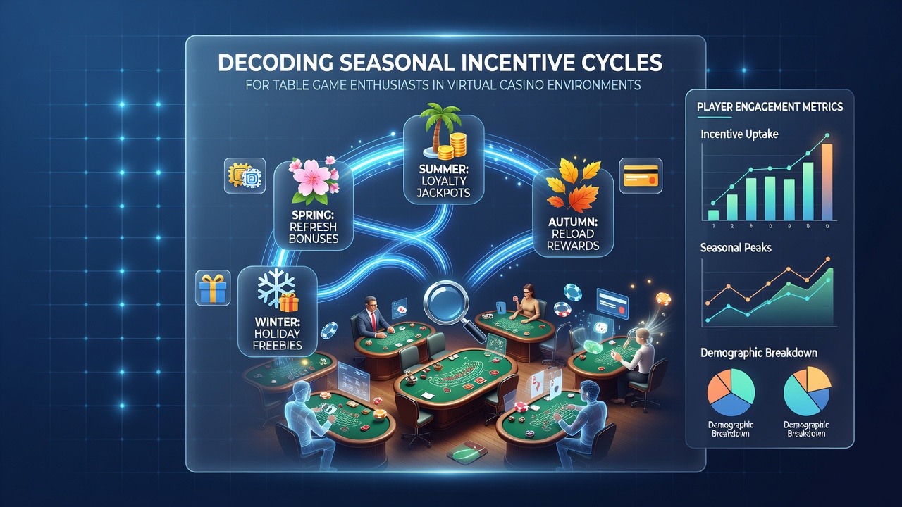 Virtual casino table game interface showing seasonal bonus promotions for roulette and blackjack players
