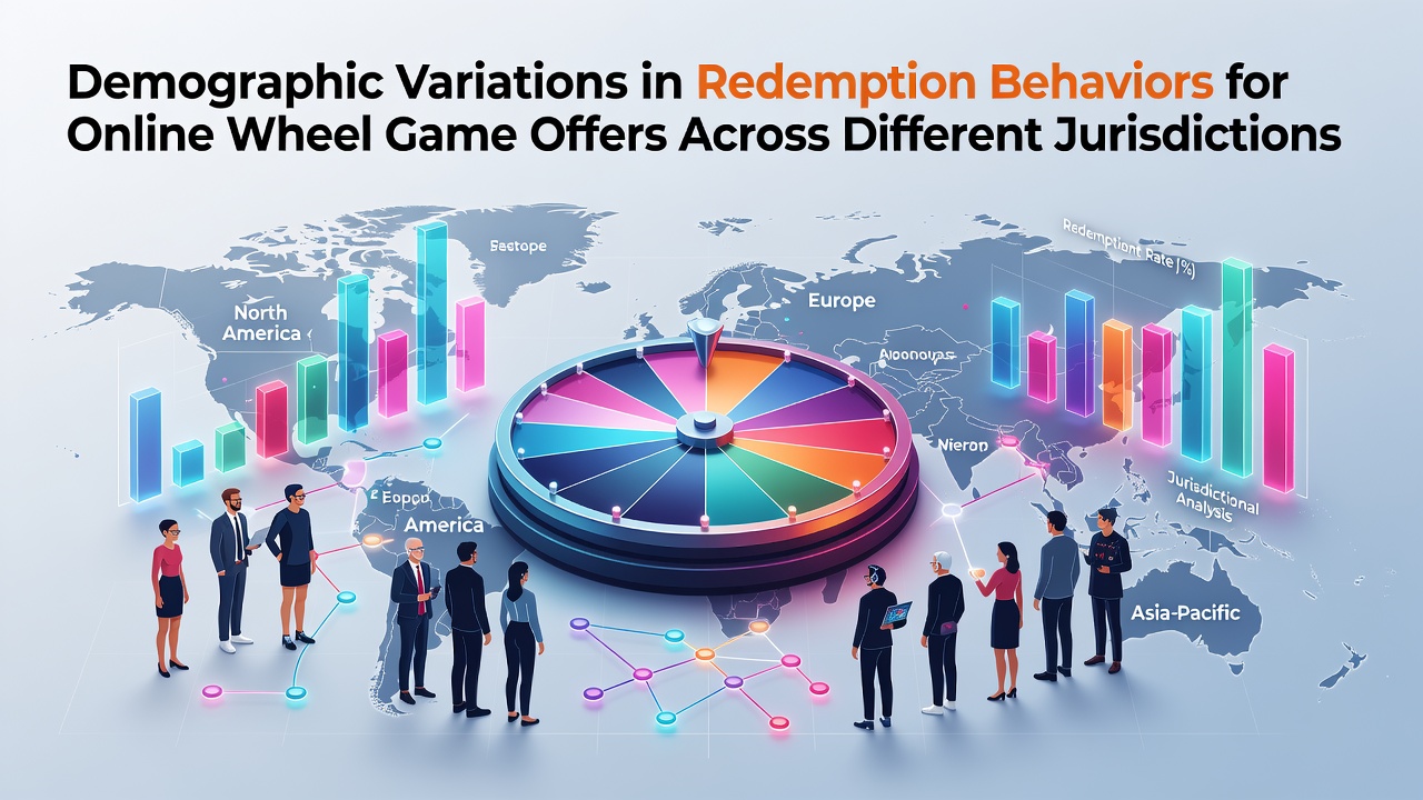 Chart showing demographic breakdown of online wheel game redemptions by age group and jurisdiction in 2026