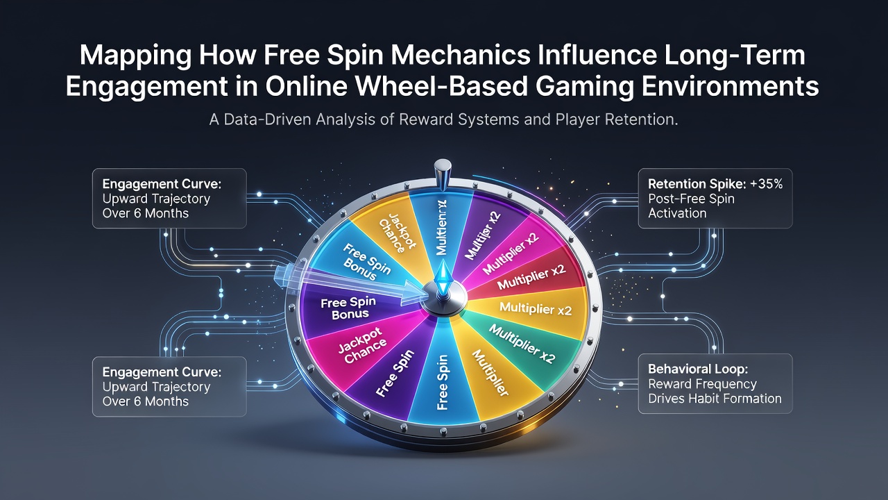 Heatmap showing regional variations in free spin redemption rates and retention across North American and European markets