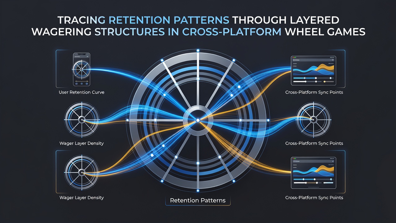 Analytics dashboard illustrating retention curves across different wagering tiers and device types