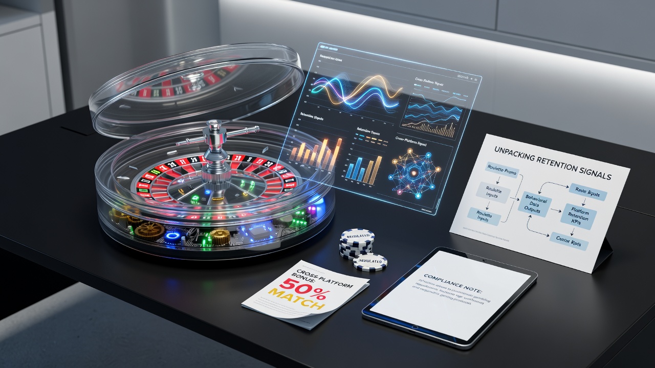 Graph showing cross-platform retention rates for roulette promotions in regulated markets during 2025-2026